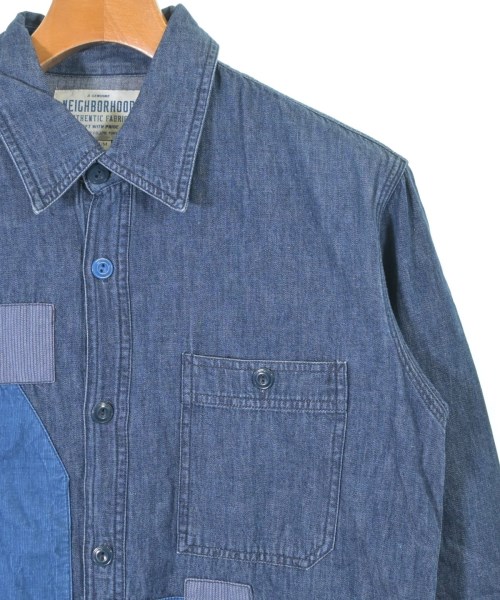 NEIGHBORHOOD（ネイバーフッド）カジュアルシャツ 紺 サイズ:M メンズ/2200632635030