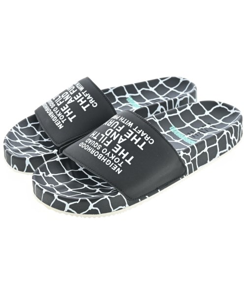 NEIGHBORHOOD(ネイバーフッド)サンダル 黒 サイズ:US8(26cm位)/2200640321093