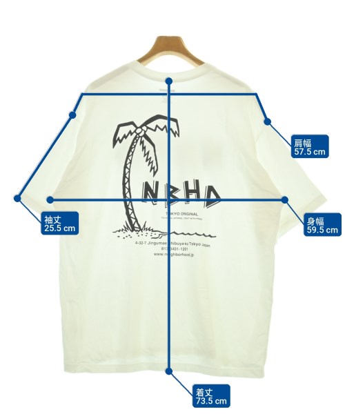 NEIGHBORHOOD（ネイバーフッド）Tシャツ・カットソー 白 サイズ:XL メンズ/2200699309196