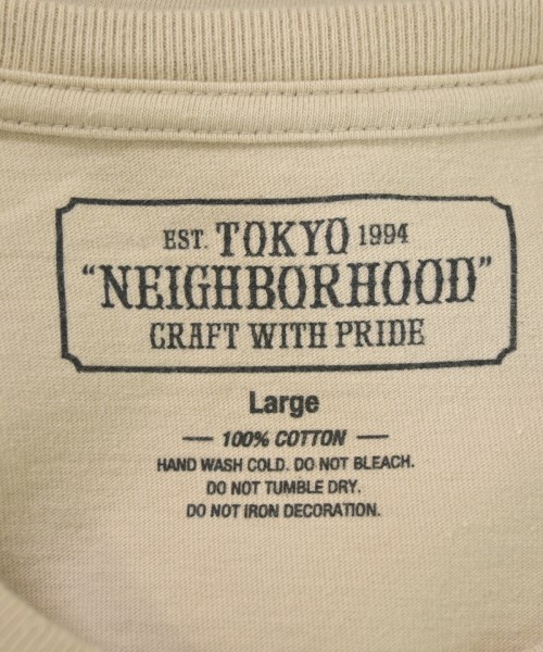 NEIGHBORHOOD（ネイバーフッド）Tシャツ・カットソー ベージュ サイズ:L メンズ/2200663407361