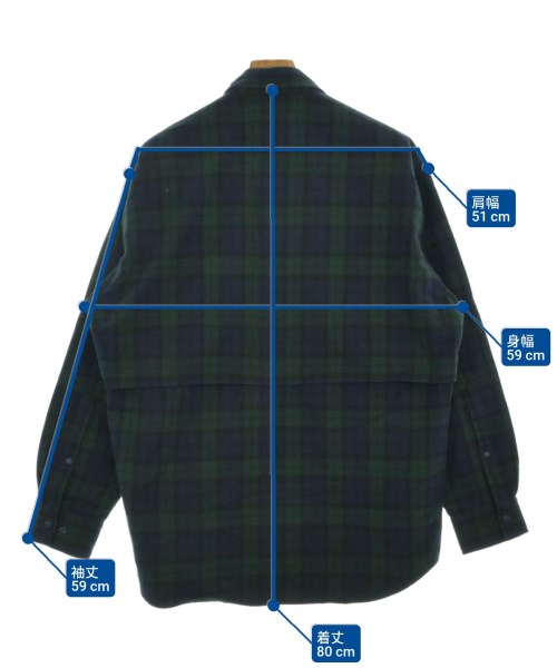 NEIGHBORHOOD（ネイバーフッド）カジュアルシャツ 緑 サイズ:M メンズ/2200669144017