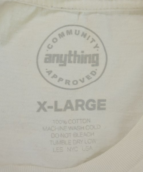 ANYTHING（エニシング）Tシャツ・カットソー 白 サイズ:XL メンズ/2200726704062