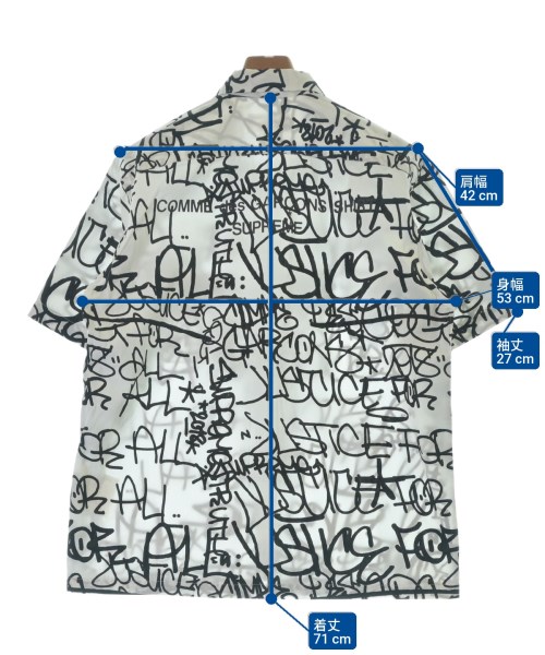 COMME des GARCONS SHIRT（コムデギャルソンシャツ）カジュアルシャツ 白 サイズ:M メンズ/2200466640200