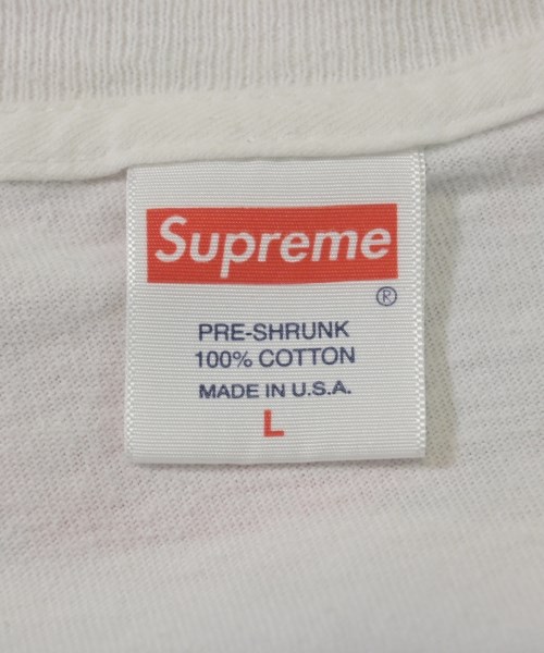 Supreme（シュプリーム）Tシャツ・カットソー 白 サイズ:L メンズ/2200557800094