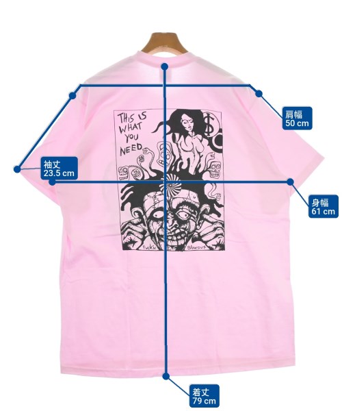 Supreme（シュプリーム）Tシャツ・カットソー ピンク サイズ:XL メンズ/2200623267028