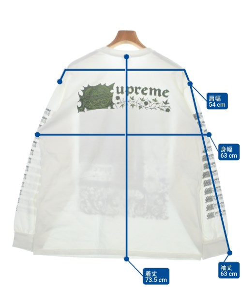 Supreme（シュプリーム）Tシャツ・カットソー 白 サイズ:XL メンズ/2200623267134