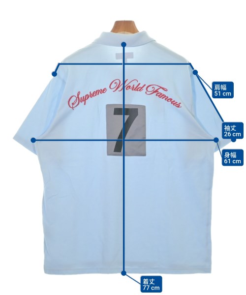 Supreme（シュプリーム）ポロシャツ 青 サイズ:XL メンズ/2200623267196
