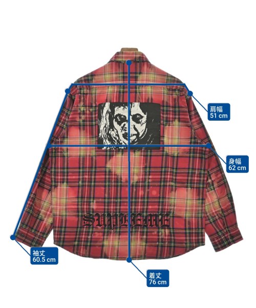 Supreme（シュプリーム）カジュアルシャツ 赤 サイズ:L メンズ/2200635172013