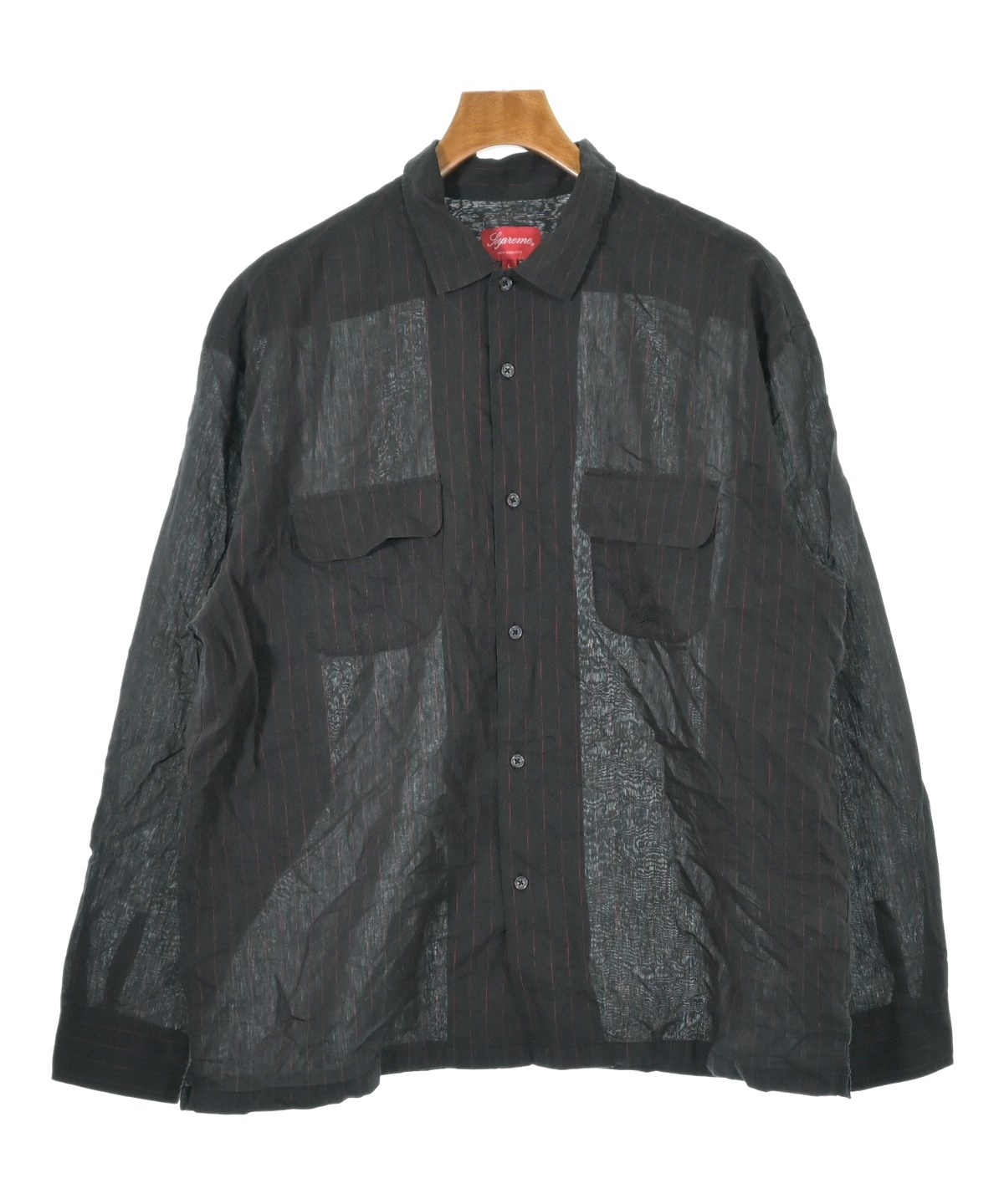 Supreme（シュプリーム）カジュアルシャツ 黒 サイズ:L メンズ
