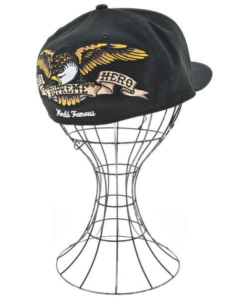 Supreme（シュプリーム）キャップ 黒 サイズ:S メンズ/2200636751033