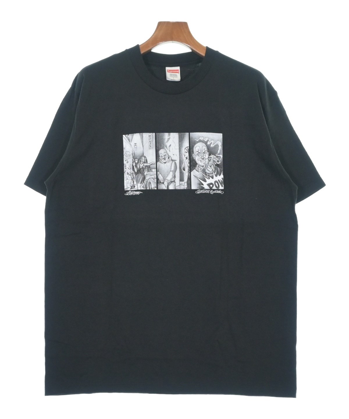 Supreme（シュプリーム）Tシャツ・カットソー 黒 サイズ:L メンズ