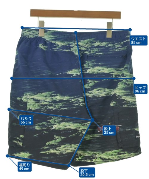 Supreme（シュプリーム）ショートパンツ 紺 サイズ:L メンズ