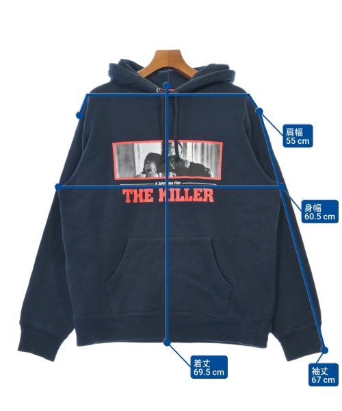 Supreme（シュプリーム）パーカー 紺 サイズ:L メンズ/2200638493047