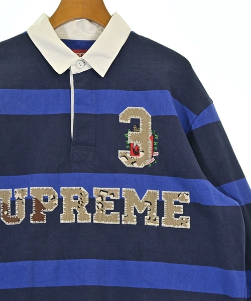 Supreme（シュプリーム）ポロシャツ 紺 サイズ:M メンズ/2200638531053