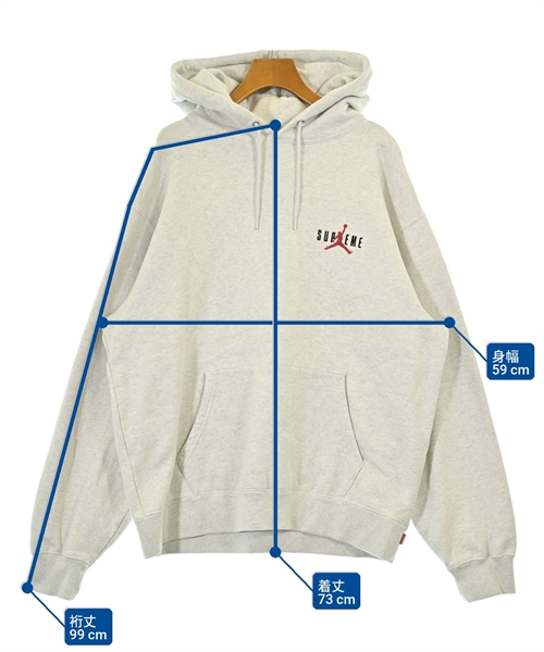 Supreme（シュプリーム）パーカー 白 サイズ:M メンズ/2200638652024
