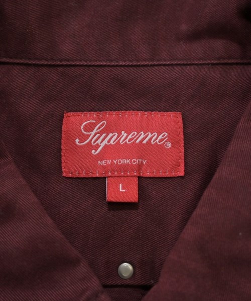 Supreme（シュプリーム）カジュアルシャツ 赤 サイズ:L メンズ/2200638972047