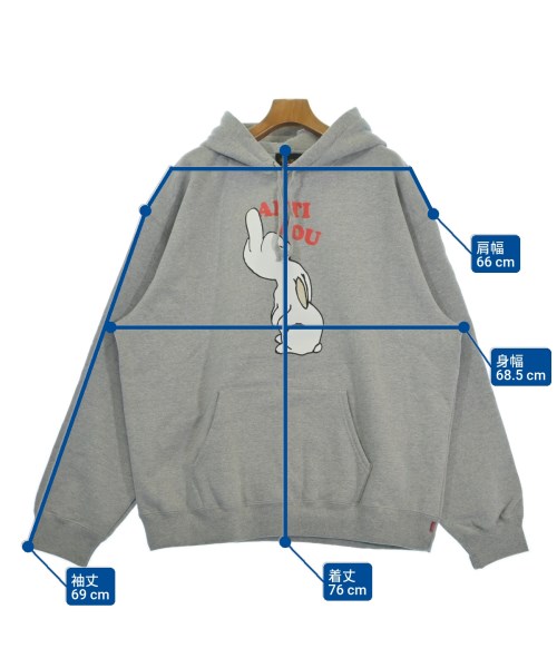 Supreme（シュプリーム）パーカー グレー サイズ:XXL メンズ/2200637084079
