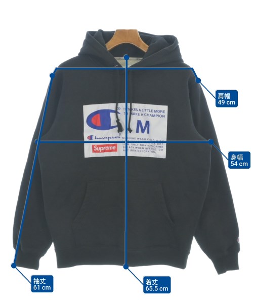 Supreme（シュプリーム）パーカー 黒 サイズ:M メンズ/2200630506028