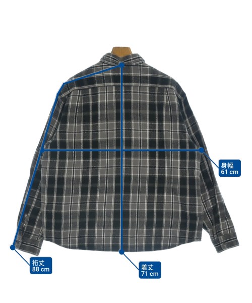 Supreme（シュプリーム）カジュアルシャツ グレー サイズ:M メンズ/2200640422028