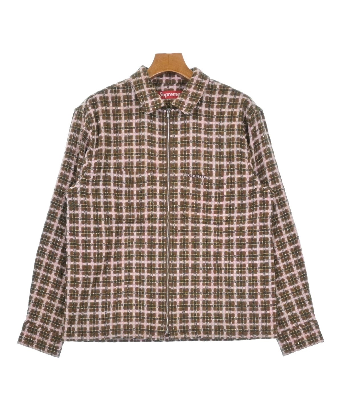 Supreme（シュプリーム）カジュアルシャツ 茶 サイズ:S メンズ