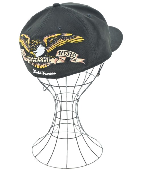 Supreme（シュプリーム）キャップ 黒 サイズ:57.7cm メンズ/2200640939014