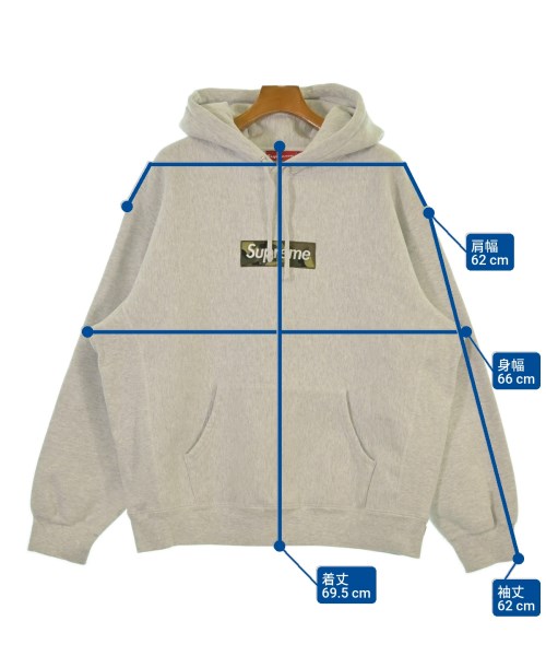 Supreme（シュプリーム）パーカー グレー サイズ:L メンズ/2200640701024