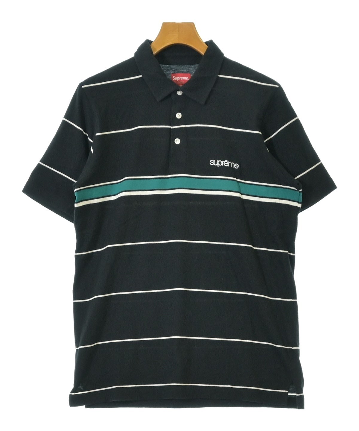 Supreme（シュプリーム）ポロシャツ 黒 サイズ:M メンズ/2200642441126