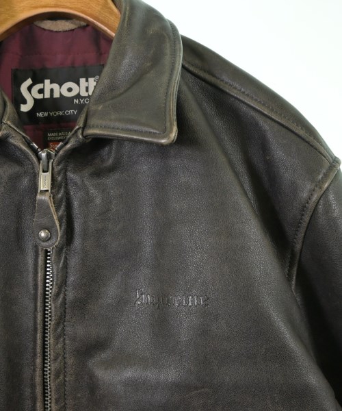 Supreme（シュプリーム）ライダース 茶 サイズ:L メンズ/2200642581013