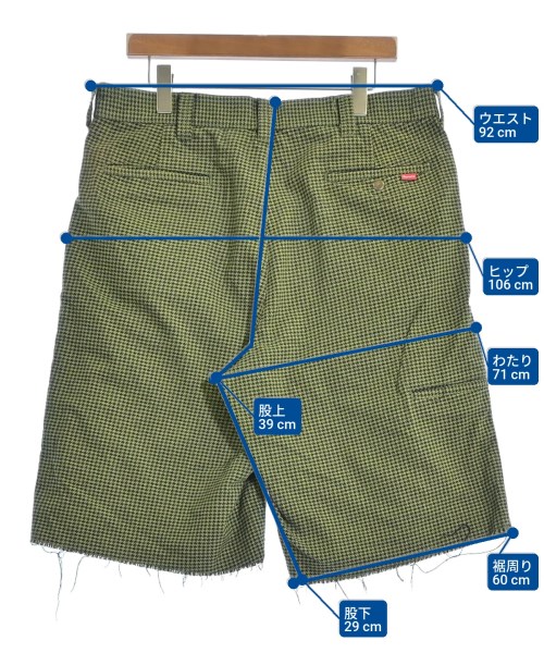 Supreme（シュプリーム）ショートパンツ 緑 サイズ:34(XL位) メンズ/2200642939012