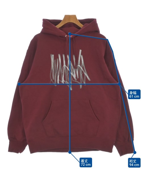 Supreme（シュプリーム）パーカー 赤 サイズ:L メンズ/2200632209194