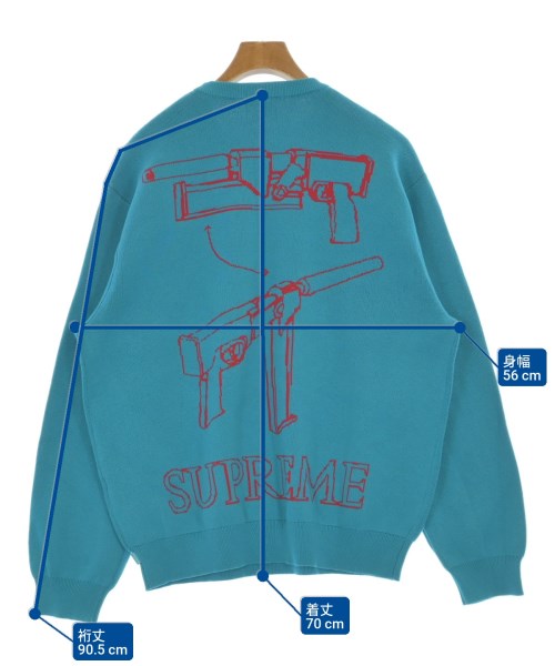 Supreme（シュプリーム）ニット・セーター 青 サイズ:L メンズ/2200632209248