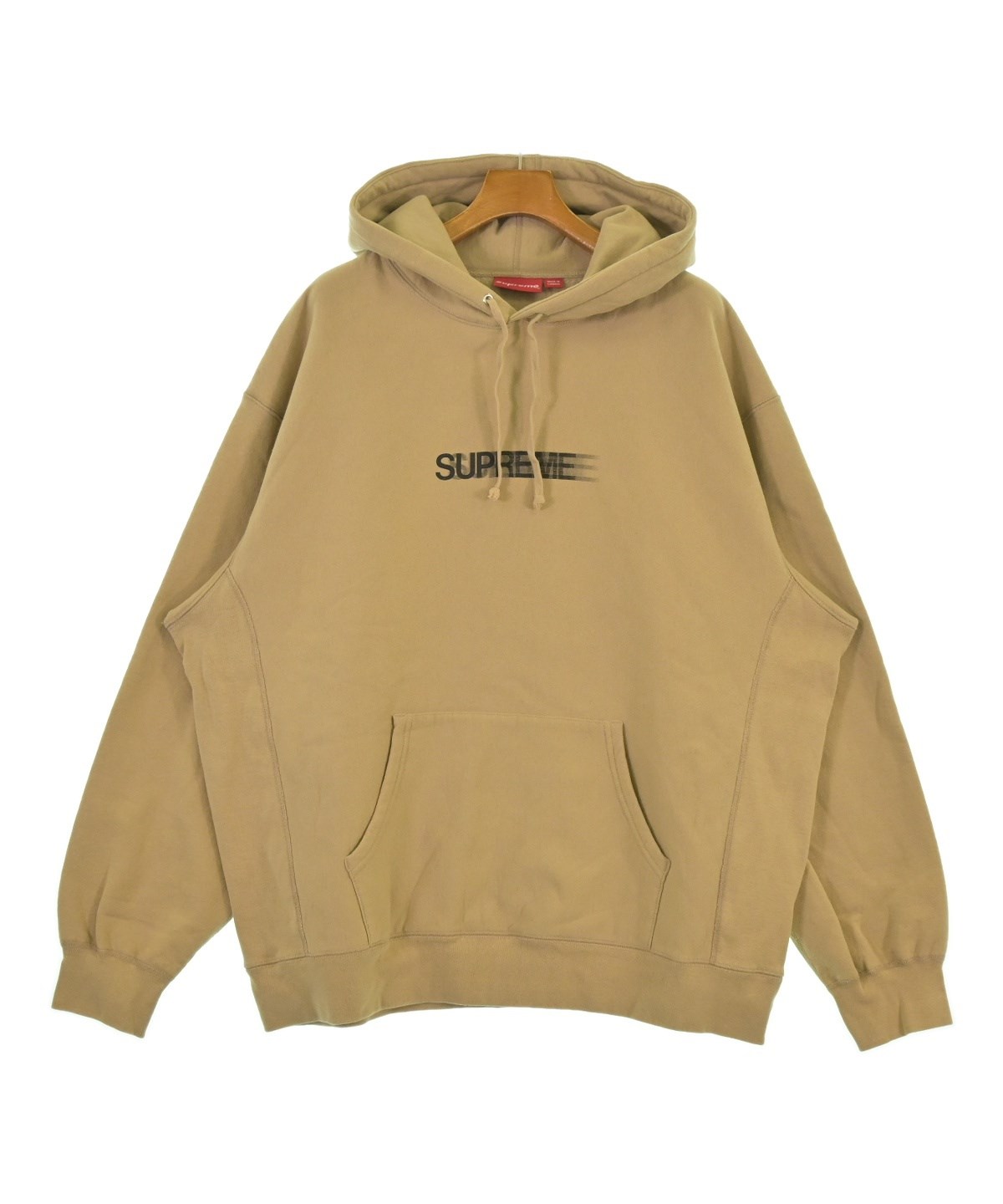 Supreme パーカー ブラック/ベージュ Supreme Satin Appliqué Hooded Sweatshirt (FW25) Brown Men's - FW25