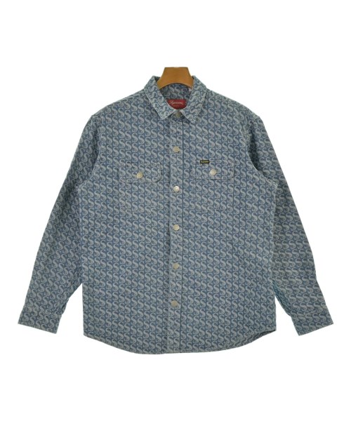 Supreme(シュプリーム)カジュアルシャツ 紺 サイズ:M/2200644231015