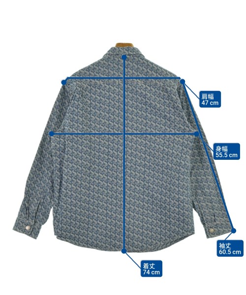 Supreme（シュプリーム）カジュアルシャツ 紺 サイズ:M メンズ/2200644231015