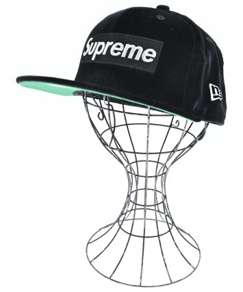 Supreme（シュプリーム）キャップ 黒 サイズ:7.5 メンズ