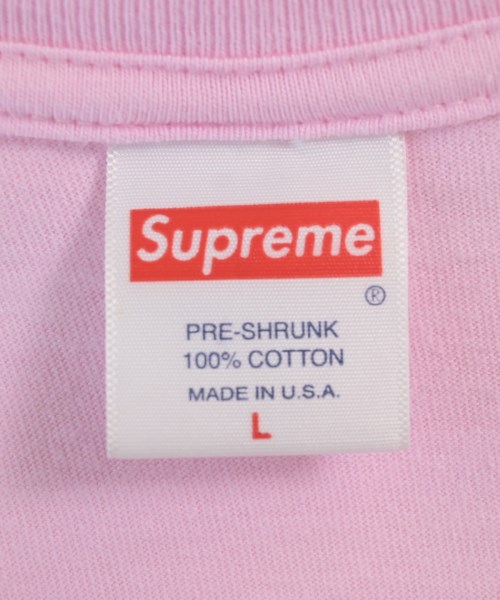 Supreme（シュプリーム）Tシャツ・カットソー ピンク サイズ:L メンズ/2200540924097