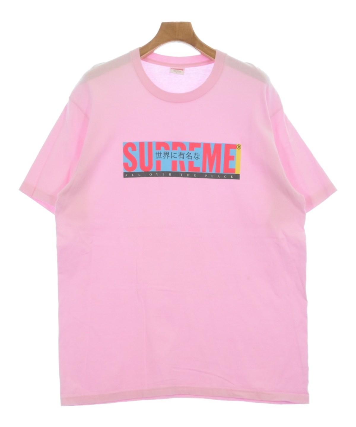 Supreme プリント Tシャツ ピンク　値下げ可能 Supreme（シュプリーム）Tシャツ・カットソー ピンク サイズ:L メンズ
