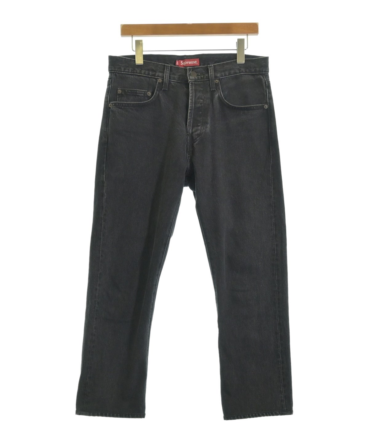 Supreme デニムパンツ 34 黒 SUPREME(シュプリーム) Washed Black Slim Jean/ウォッシュド
