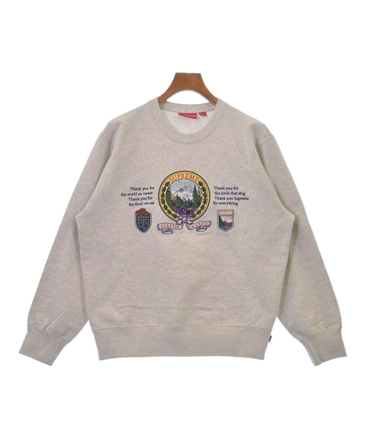 Supreme（シュプリーム）スウェット グレー サイズ:M メンズ