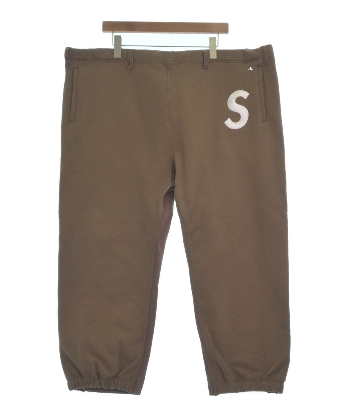 Supreme（シュプリーム）スウェットパンツ 茶 サイズ:S/M メンズ