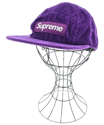 Supreme（シュプリーム）キャップ 紫 サイズ:- メンズ