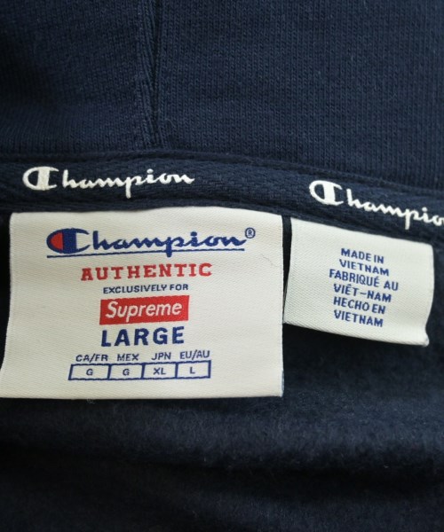 Supreme（シュプリーム）パーカー 紺 サイズ:L メンズ/2200621250039