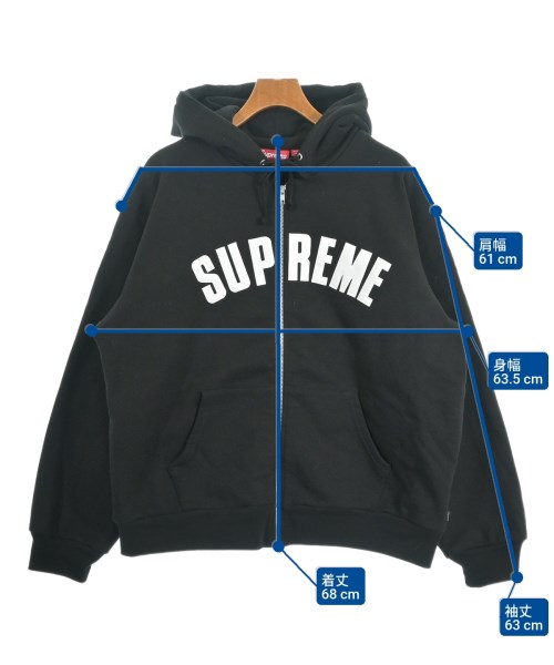 Supreme（シュプリーム）パーカー 黒 サイズ:L メンズ/2200621250046