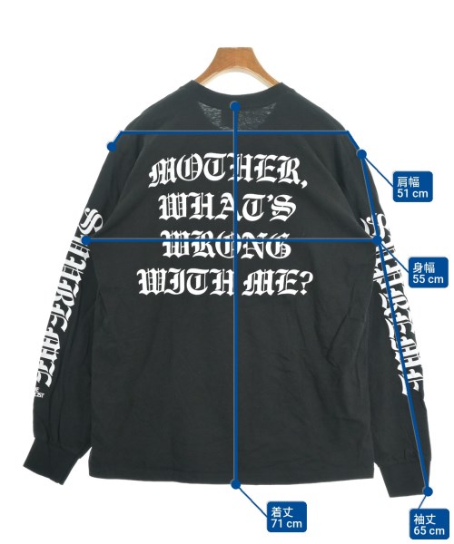 Supreme（シュプリーム）Tシャツ・カットソー 黒 サイズ:L メンズ/2200621250145