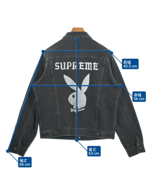 Supreme（シュプリーム）デニムジャケット 黒 サイズ:M メンズ/2200621608038