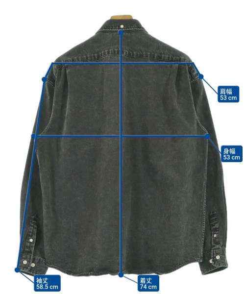 Supreme（シュプリーム）カジュアルシャツ グレー サイズ:M メンズ/2200622307015