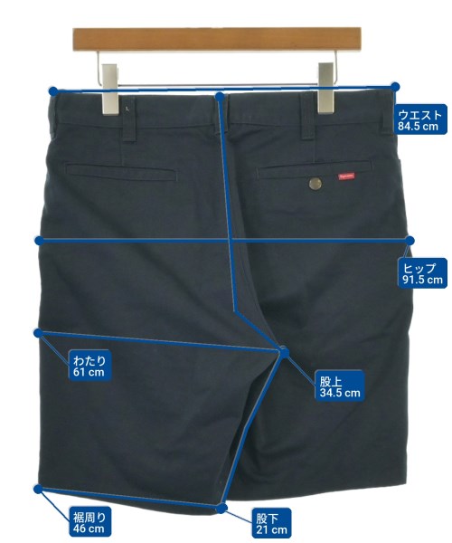 Supreme（シュプリーム）ショートパンツ 紺 サイズ:32(L位) メンズ/2200622572024