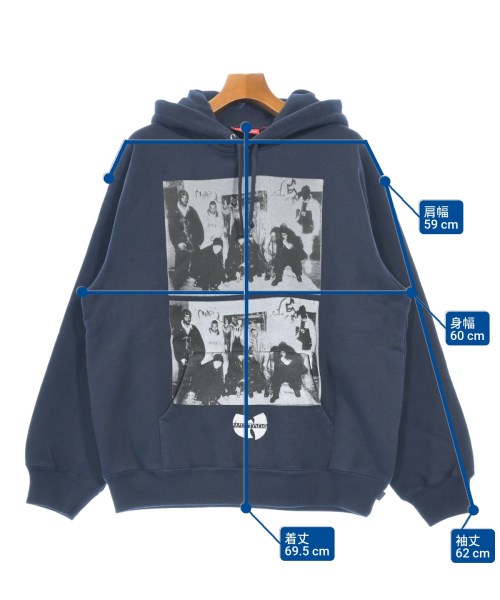 Supreme（シュプリーム）パーカー 紺 サイズ:M メンズ/2200624375067