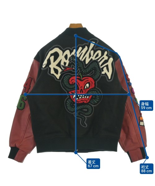 Supreme（シュプリーム）スタジャン 黒 サイズ:M メンズ/2200624375142