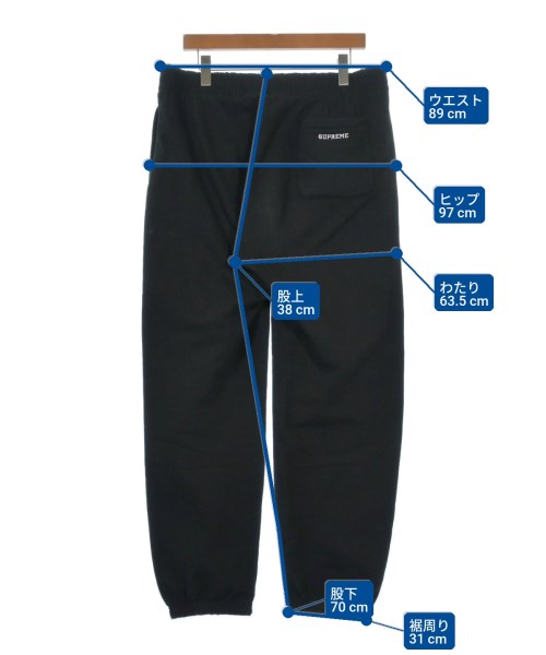 Supreme（シュプリーム）スウェットパンツ 黒 サイズ:L メンズ/2200626664015